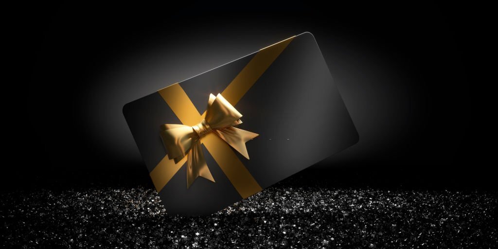 black gift card