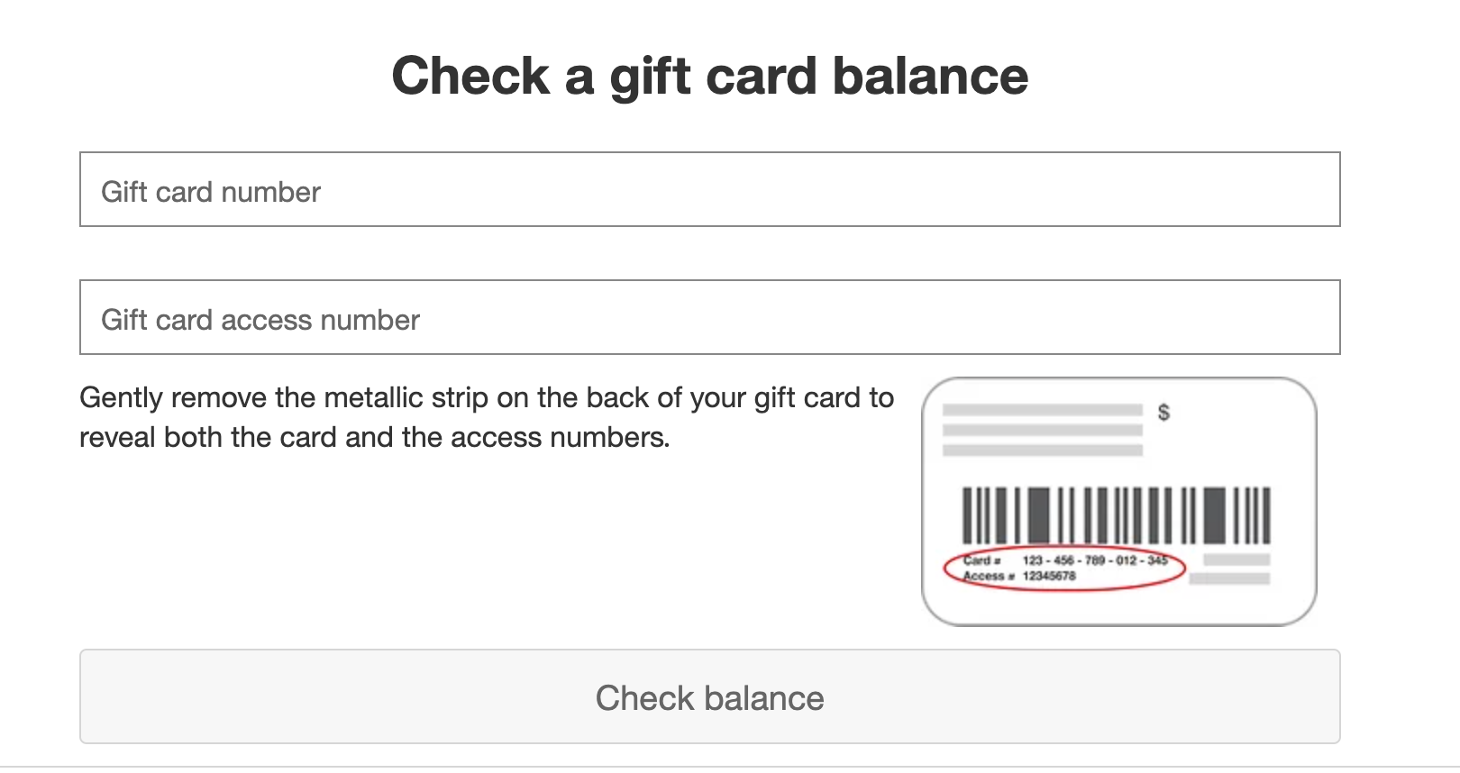 check target gift card balance