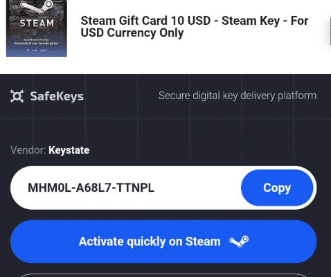 US Steam Gift Card