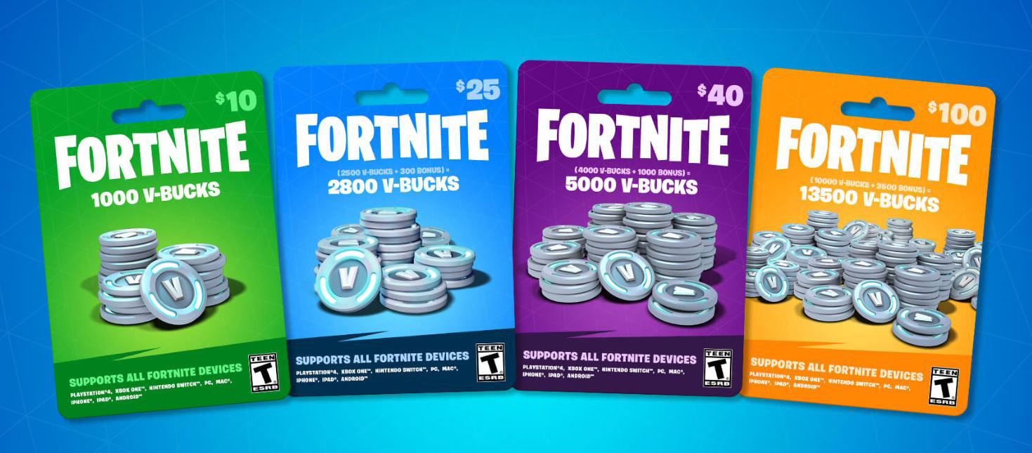 Fortnite V-Bucks gift card