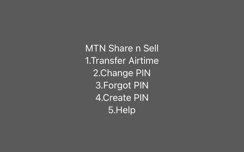 MTN Airtime Transfer PIN